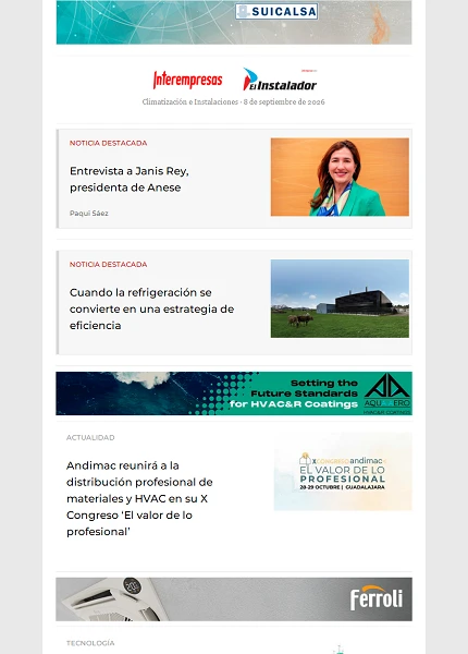 Newsletter Climatización e Instalaciones
