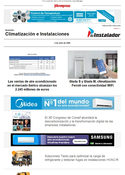 Newsletter Climatización e Instalaciones