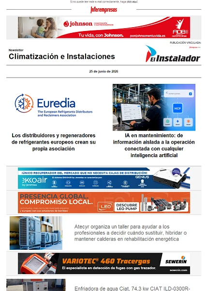 Newsletter Climatización e Instalaciones