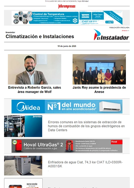 Newsletter Climatización e Instalaciones Newsletter Climatización e Instalaciones