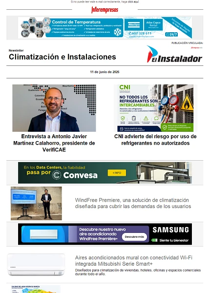 Newsletter Climatización e Instalaciones Newsletter Climatización e Instalaciones