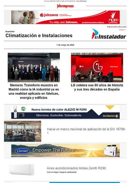 Newsletter Climatización e Instalaciones