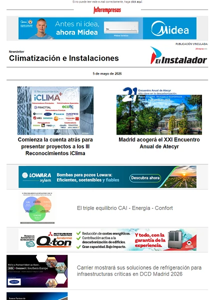 Newsletter Climatización e Instalaciones