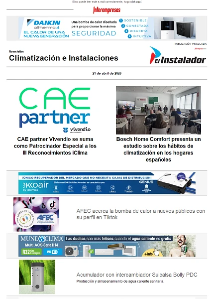 Newsletter Climatización e Instalaciones