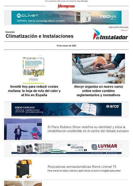 Newsletter Climatización e Instalaciones