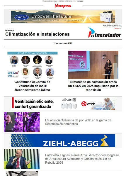 Newsletter Climatización e Instalaciones
