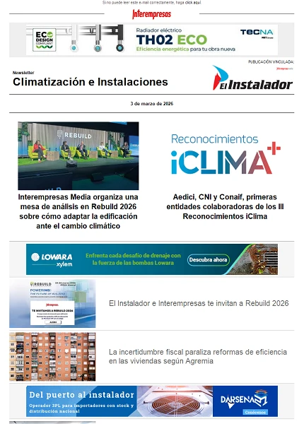 Newsletter Climatización e Instalaciones Newsletter Climatización e Instalaciones