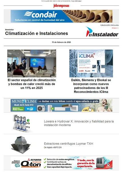 Newsletter Climatización e Instalaciones