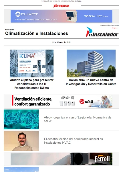 Newsletter Climatización e Instalaciones
