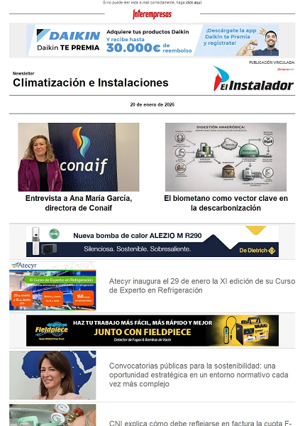Newsletter Climatización e Instalaciones