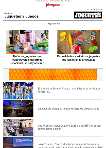 Newsletter de Juguetes y Juegos (JuguetesB2B) Newsletter de Juguetes y Juegos (JuguetesB2B)