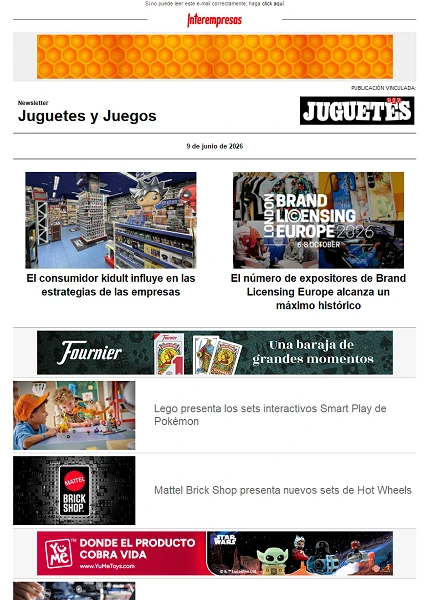 Newsletter de Juguetes y Juegos (JuguetesB2B) Newsletter de Juguetes y Juegos (JuguetesB2B)