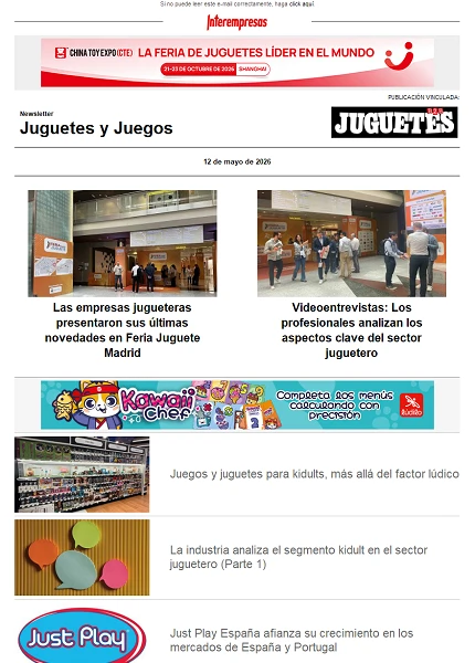 Newsletter de Juguetes y Juegos (JuguetesB2B)