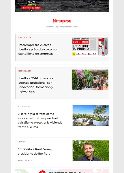Newsletter Jardinería