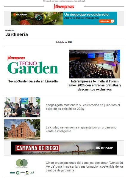 Newsletter Jardinería