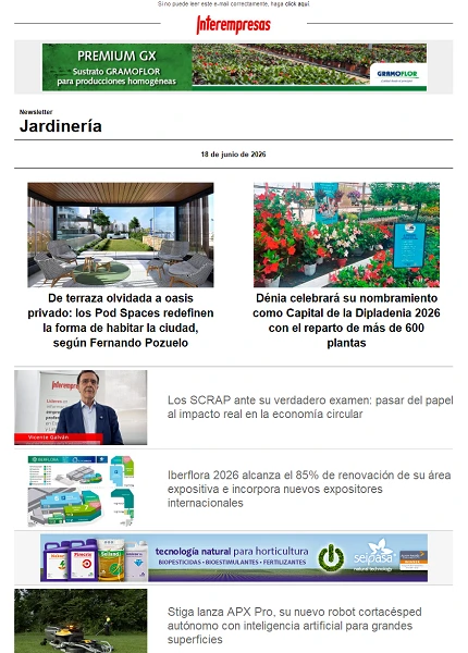 Newsletter Jardinería
