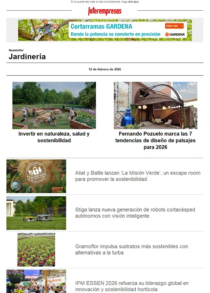 Newsletter Jardinería