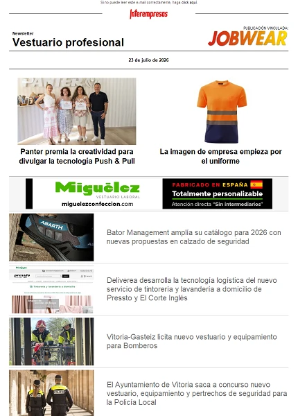 Newsletter JobWear Newsletter JobWear