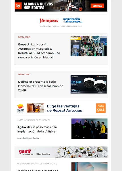 Newsletter Almacenaje y Logística