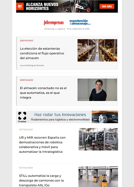 Newsletter Almacenaje y Logística Newsletter Almacenaje y Logística