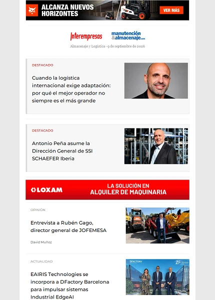 Newsletter Almacenaje y Logística