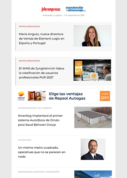 Newsletter Almacenaje y Logística Newsletter Almacenaje y Logística
