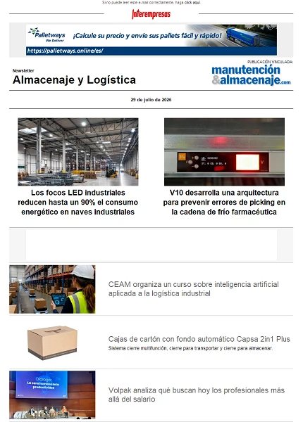 Newsletter Almacenaje y Logística Newsletter Almacenaje y Logística
