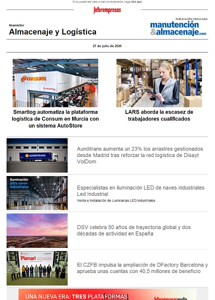 Newsletter Almacenaje y Logística