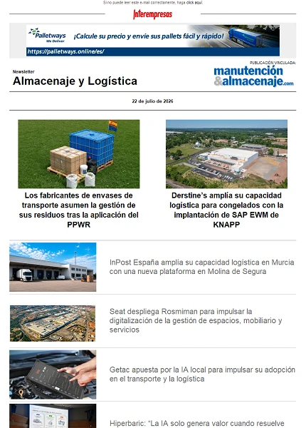 Newsletter Almacenaje y Logística