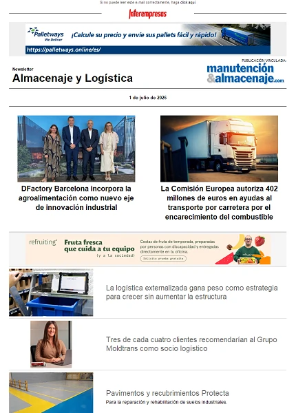 Newsletter Almacenaje y Logística