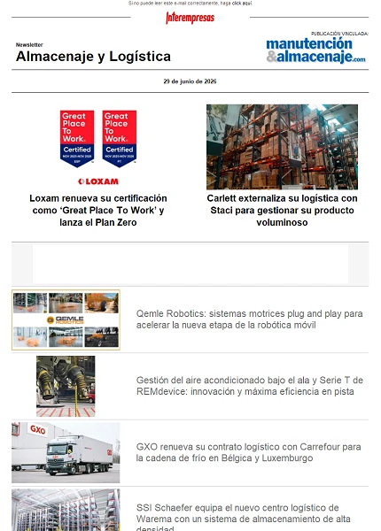 Newsletter Almacenaje y Logística