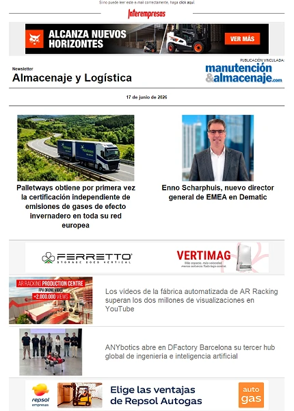 Newsletter Almacenaje y Logística Newsletter Almacenaje y Logística