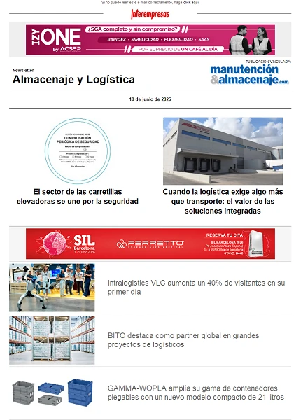 Newsletter Almacenaje y Logística
