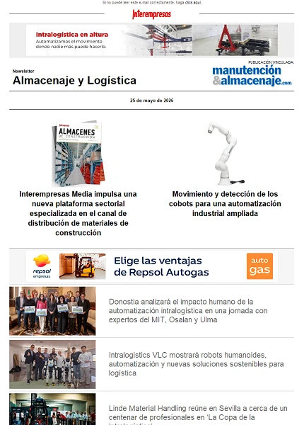 Newsletter Almacenaje y Logística Newsletter Almacenaje y Logística