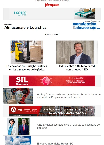 Newsletter Almacenaje y Logística