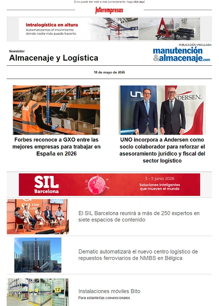 Newsletter Almacenaje y Logística Newsletter Almacenaje y Logística