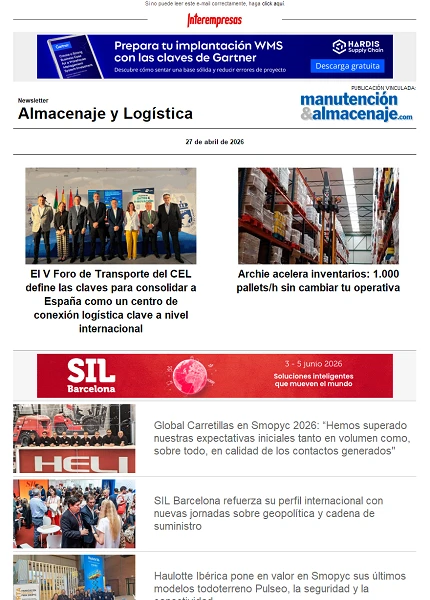 Newsletter Almacenaje y Logística