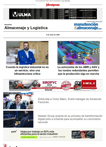 Newsletter Almacenaje y Logística