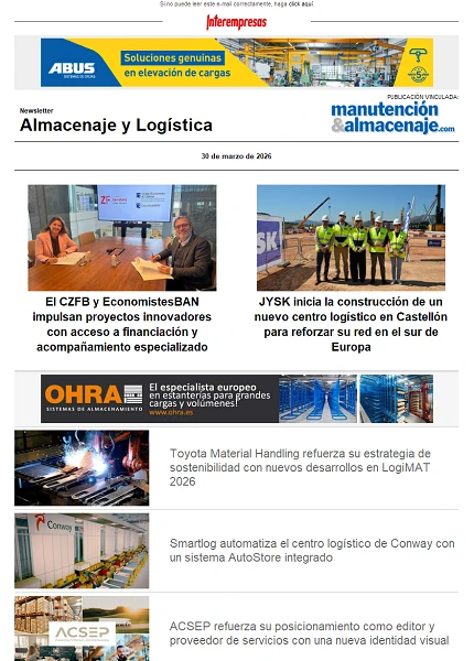Newsletter Almacenaje y Logística