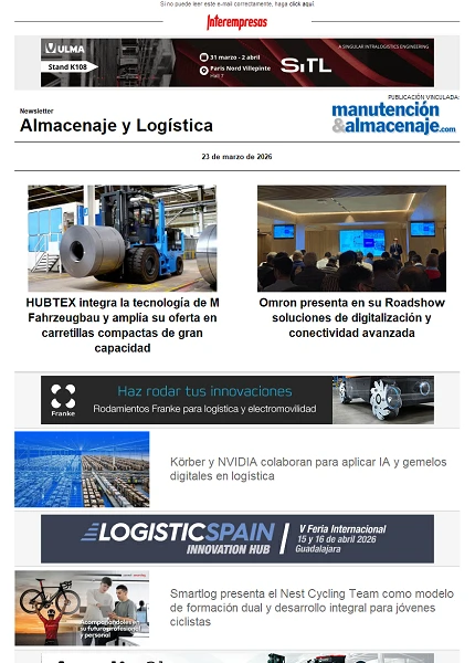 Newsletter Almacenaje y Logística