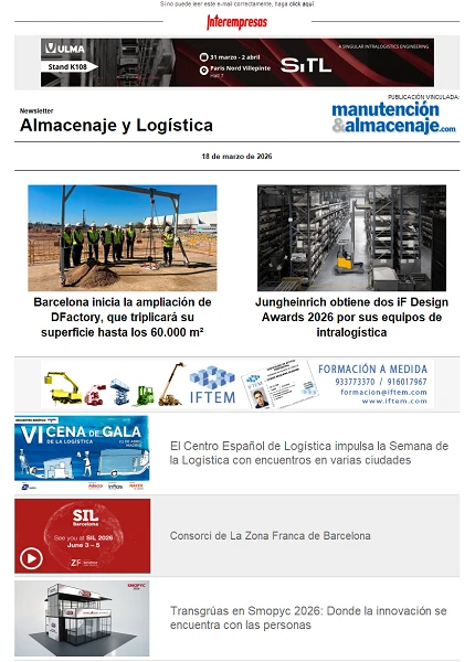 Newsletter Almacenaje y Logística