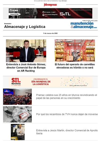 Newsletter Almacenaje y Logística