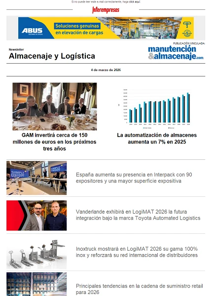 Newsletter Almacenaje y Logística