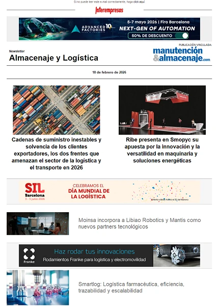 Newsletter Almacenaje y Logística