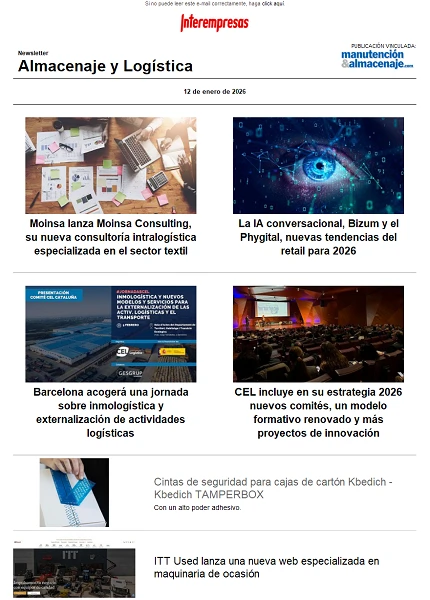 Newsletter Almacenaje y Logística