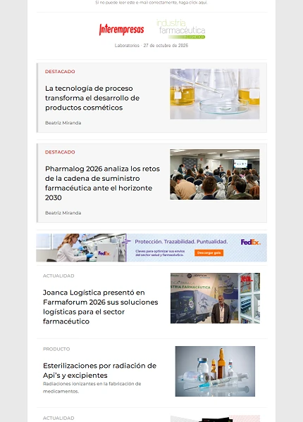 Newsletter Laboratorios Newsletter Laboratorios