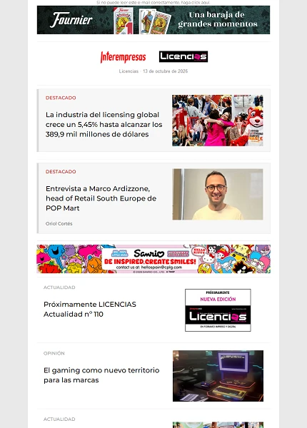 Newsletter de Licencias Newsletter de Licencias