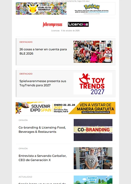 Newsletter de Licencias Newsletter de Licencias