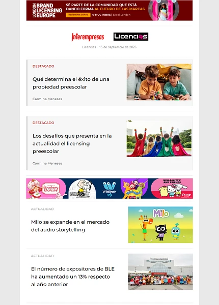 Newsletter de Licencias