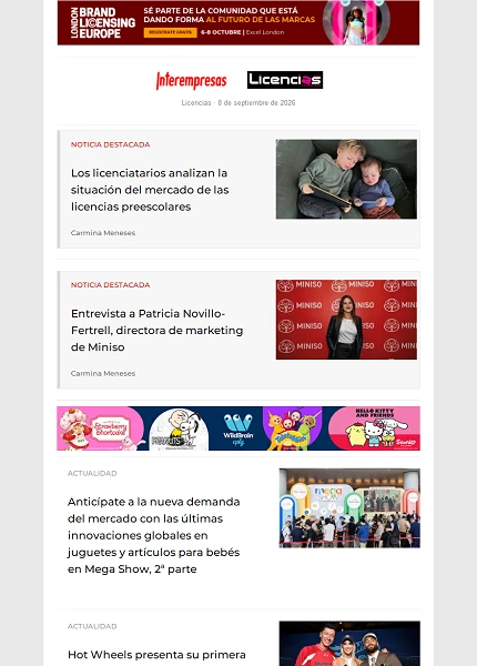 Newsletter de Licencias Newsletter de Licencias